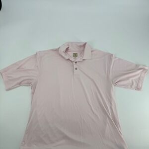 Lone‎ Cypress Pebble Beach Luxury Performance Pink Striped Polo Shirt